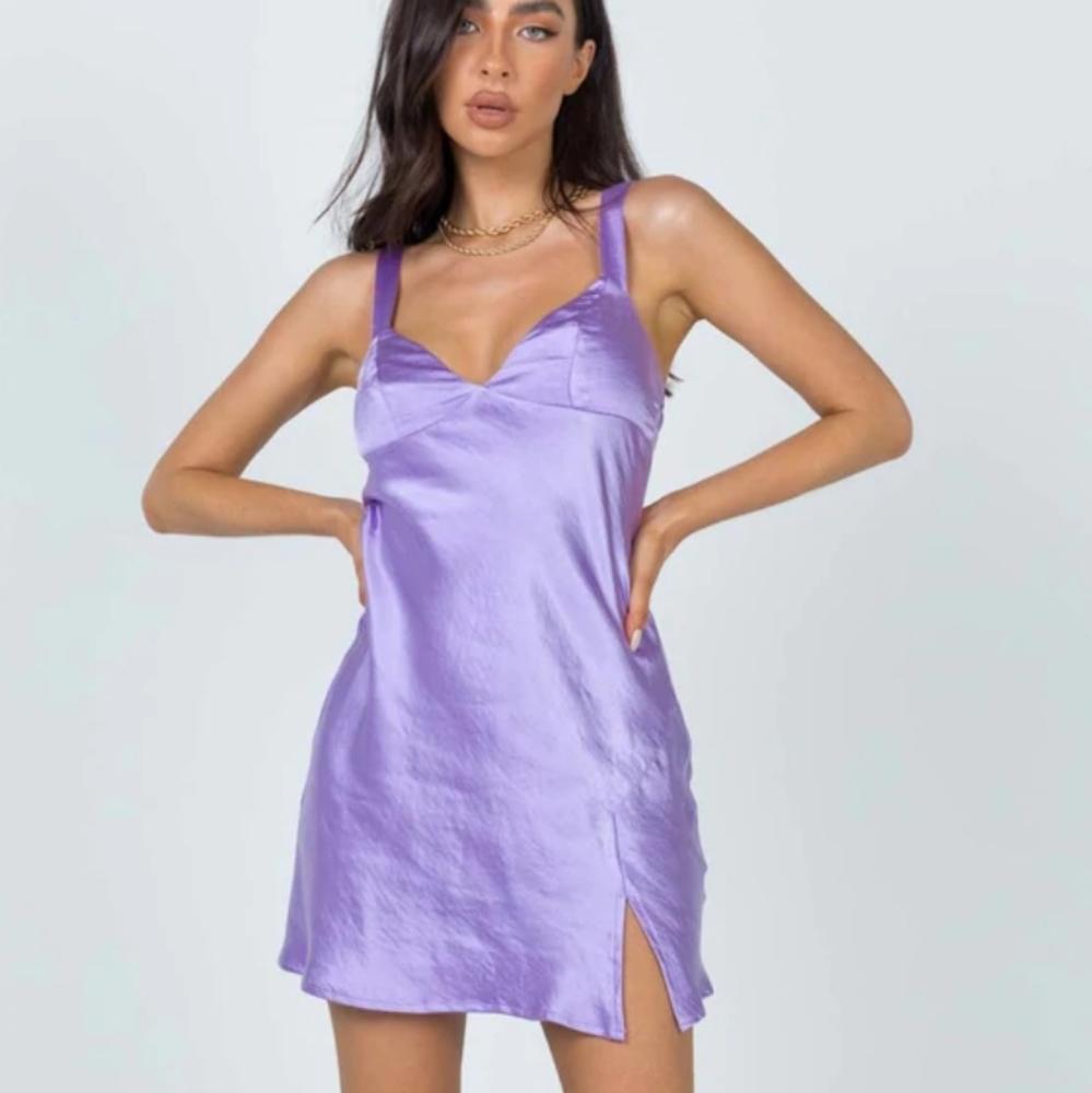 Princess Polly Star Shining Purple Mini Dress